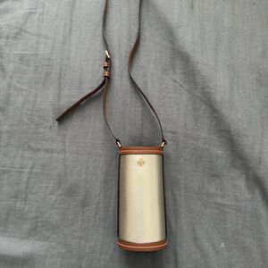 Tory Burch Tan and golden Crossbody